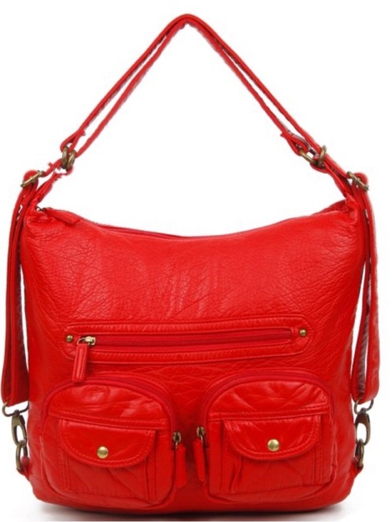 Ampere creations Handbags - Bold Red Women's Shoulder Bag with Front Pockets